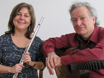 Thea Nielsen, flautist and Carlo Domeniconi
