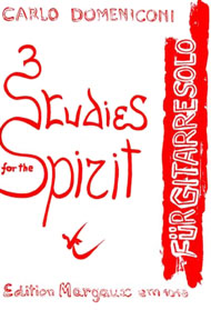 Carlo Domeniconi, Three Studies for the Spirit sheet music cover Carlo Domeniconi, Three Studies for the Spirit sheet music cover