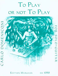Carlo Domeniconi, To play or not to play sheet music cover Carlo Domeniconi, To play or not to play sheet music cover