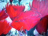 Carnations 1, a painting by Francis Caruso