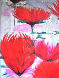 Carnations 2, a painting by Francis Caruso