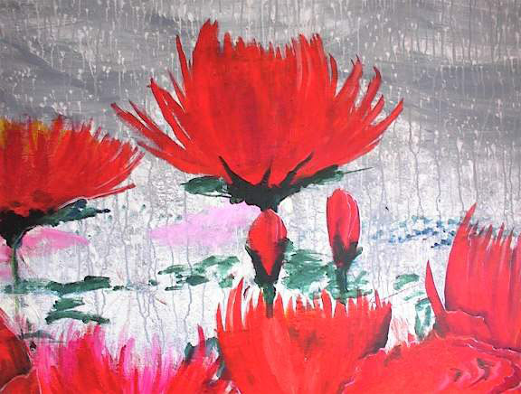 Carnations 3, a painting by Francis Caruso