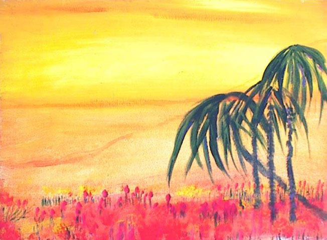 Thai beach, a painting by Francis Caruso