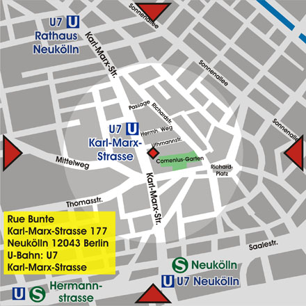 Rue Bunte map by David John