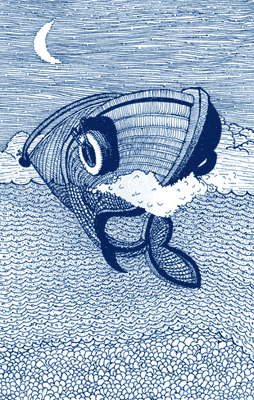 Boatfish, dream illustration by David John
