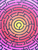 Bermondsey Boogie Woogie labyrinth painting