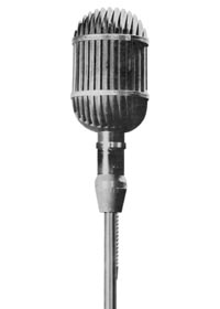 A vintage microphone from LP inlay A vintage microphone from LP inlay