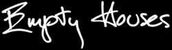 Empty Houses cover calligraphy by Hugh Featherstone Empty Houses cover calligraphy by Hugh Featherstone