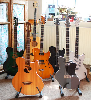 Hugh Featherstone's Kraushaar guitars Hugh Featherstone's Kraushaar guitars