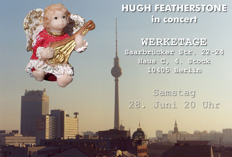 Hugh Featherstone Werketage concert flyer designed by David John