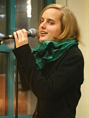 Kimbastian singing at a Candlelight concert for Amnesty International in Viersen Kimbastian singing at a Candlelight concert for Amnesty International in Viersen