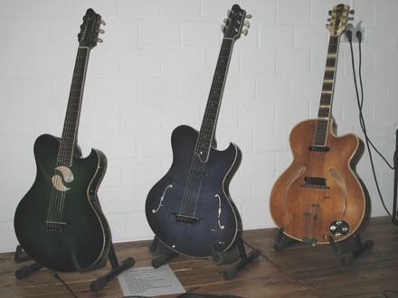 Hugh Featherstone's guitars