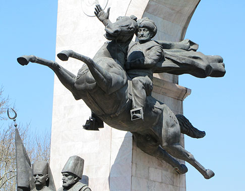 flying horse sculpture, Istanbul