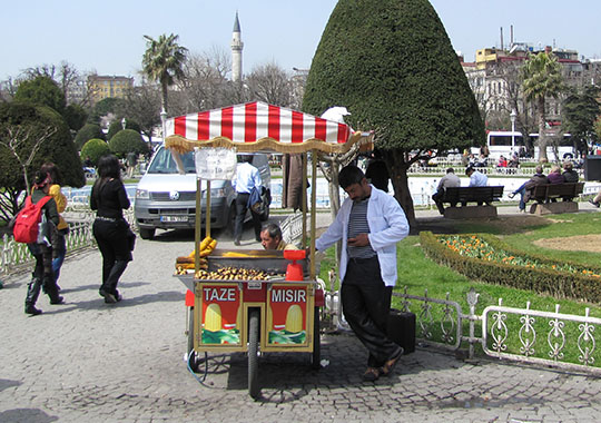 corn on the cob, Istanbul