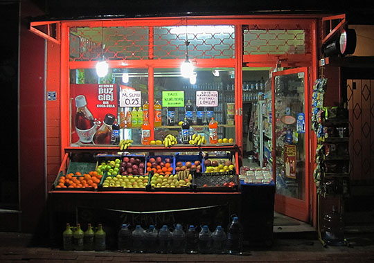 local grocery shop in Istanbul