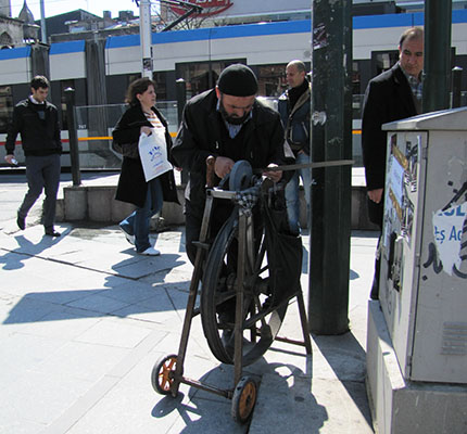 knifegrinder, Istanbul knife grinder, Istanbul