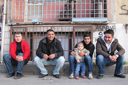 sitting on the corner, Yedikule, Istanbul sitting on the corner, Yedikule, Istanbul