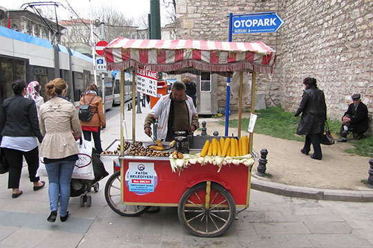 maize and chestnuts, Istanbul maize and chestnuts, Istanbul