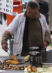 maize seller, Istanbul maize seller, Istanbul