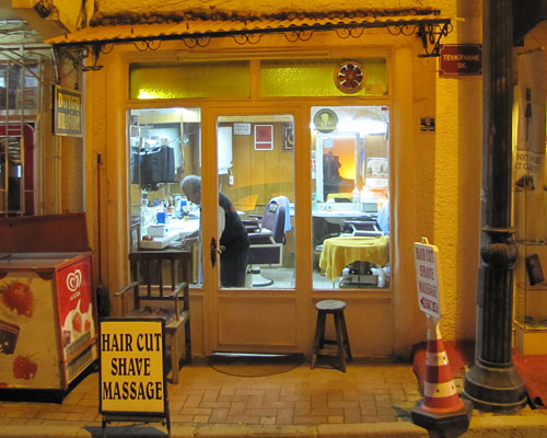 barber shop in Sultanahmet, Istanbul