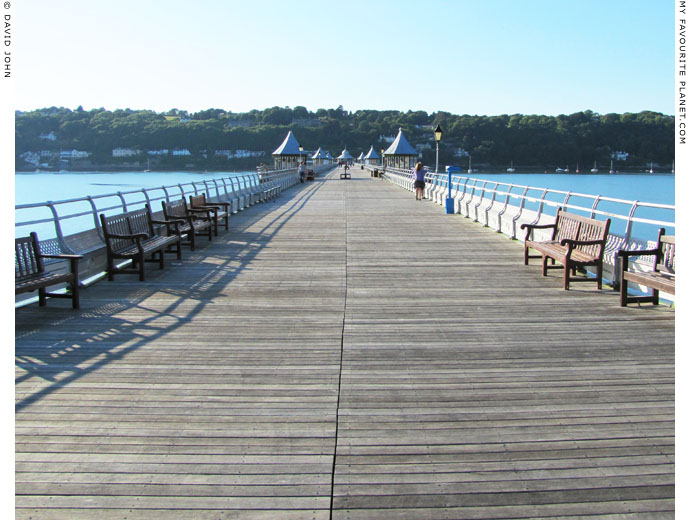 The view along the length of Bangor Pier, North Wales at The Cheshire Cat Blog