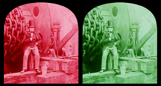 stereoscopic photo of Isambard Kingdom Brunel at the Cheshire Cat Blog