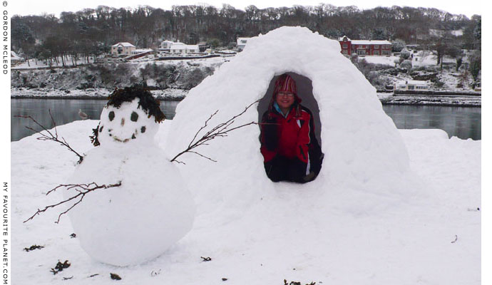 An igloo on the Menai Straits by Gordon Mcleod at The Cheshire Cat Blog