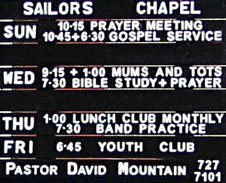 Sailors' Chapel notice board, The Dingle, Liverpool