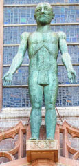 Statue of the Risen Christ by Elisabeth Frink, Liverpool Cathedral at The Cheshire Cat Blog