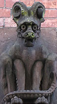 gargoyle, Carlisle Buildings, Victoria Street, Liverpool at The Cheshire Cat Blog