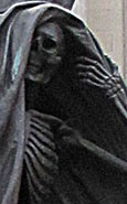 Figure of Death on Nelson's Monument by Mathew Cotes Wyatt, Exchange Flags, Liverpool at The Cheshire Cat Blog