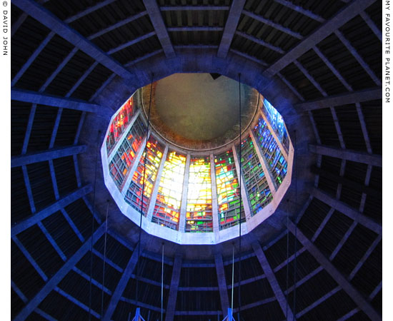 Stained glass in the Liverpool Metropolitan Cathedral at The Cheshire Cat Blog