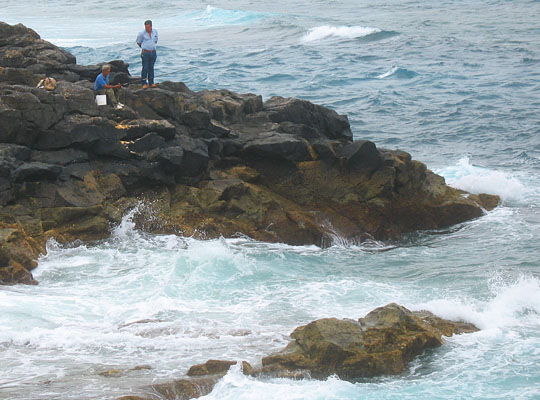 Sea angling on Isla Afortunada at The Cheshire Cat Blog