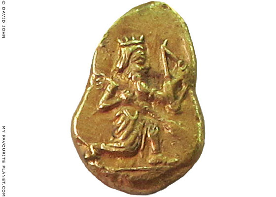 Persian daric gold coin 5-4th century BC, Bode Museum, Berlin at The Cheshire Cat Blog