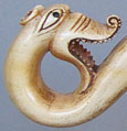 Serpent on an ivory staff head, Eastern Roman Empire 12th century AD, at The Cheshire Cat Blog Serpent on an ivory staff head, Eastern Roman Empire 12th century AD, at The Cheshire Cat Blog
