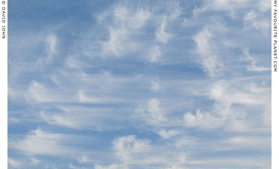 Ghost writers in the sky. Calligraphic clouds over the Sea of Marmara, Istanbul at The Cheshire Cat Blog