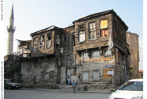 Old wooden house near the Molla Zeyrek Mosque, in the Fatih district, Istanbul at The Cheshire Cat Blog