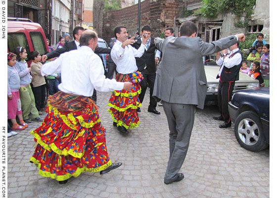 Köçek dancers and musicians in Istanbul at My Favourite Planet