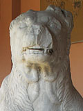 Statue of an ancient Greek dog in the Kerameikos Archaeological Museum, Athens, Greece at The Cheshire Cat Blog