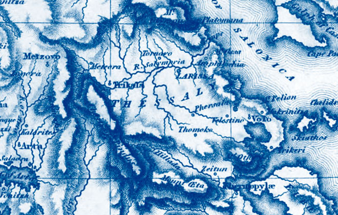 Part of Dr Henry Holland's map of Greece at The Cheshire Cat Blog Part of Dr Henry Holland's map of Greece at The Cheshire Cat Blog