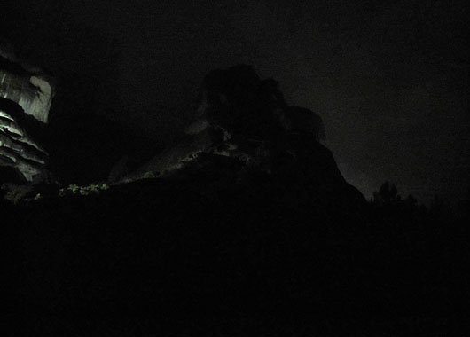 Rocks above Kastraki on a dark and rainy night at The Cheshire Cat Blog Rocks above Kastraki on a dark and rainy night at The Cheshire Cat Blog