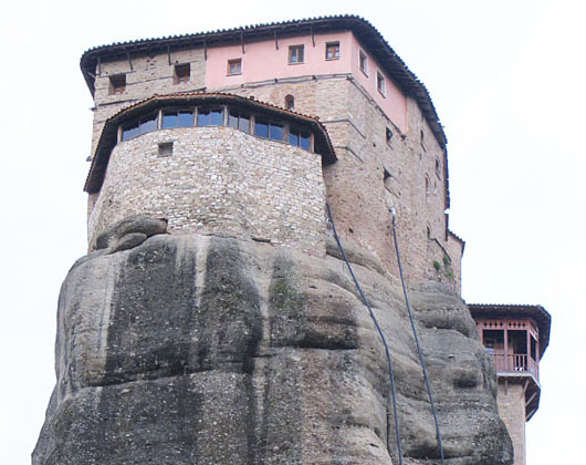 The Monastery of Rousanou, Saint Barbara, Meteora, Greece at The Cheshire Cat Blog