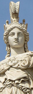 Statue of Athena, the Academy of Sciences, Athens, Greece at The Cheshire Cat Blog