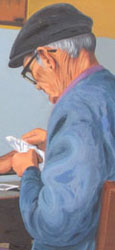 Detail from a painting of Greek men playing cards at The Cheshire Cat Blog Detail from a painting of Greek men playing cards at The Cheshire Cat Blog