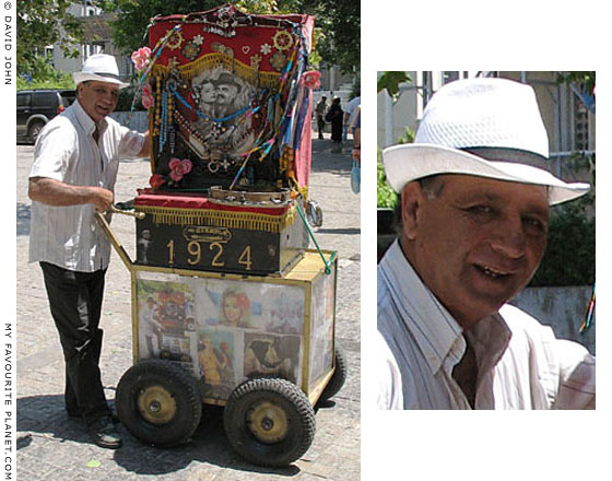 Hurdy-gurdy man, Mitropoleos Street, Aerides, Athens, Greece at The Cheshire Cat Blog Hurdy-gurdy man, Mitropoleos Street, Aerides, Athens, Greece at The Cheshire Cat Blog