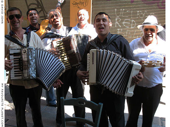 Street musicians in Monastiraki, Athens, Greece at The Cheshire Cat Blog Street musicians in Monastiraki, Athens, Greece at The Cheshire Cat Blog