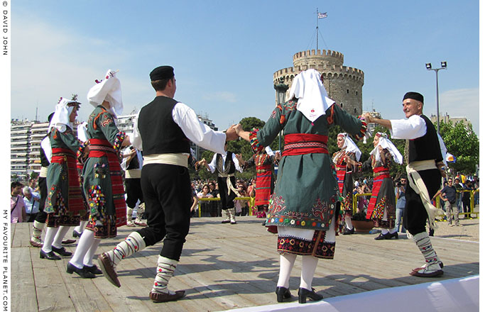 Traditional Greek dance in Thessaloniki, at The Cheshire Cat Blog