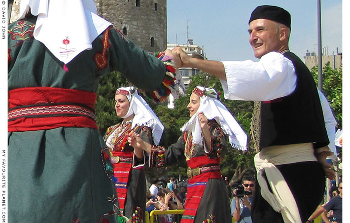 Traditional Greek dance in Thessaloniki, at The Cheshire Cat Blog