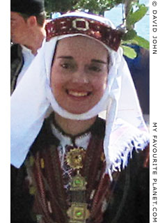 A young female Greek Macedonian dancer, in Thessaloniki, Greece, at The Cheshire Cat Blog