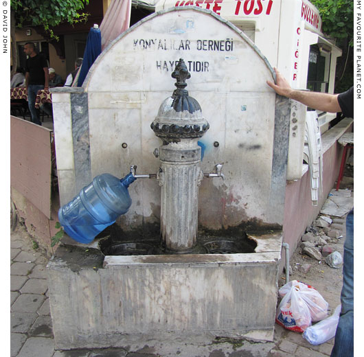 Public water fountain in Kusadasi, Turkey at The Cheshire Cat Blog